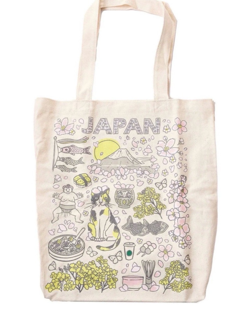 Starbucks Japan Illustrated Canvas Tote